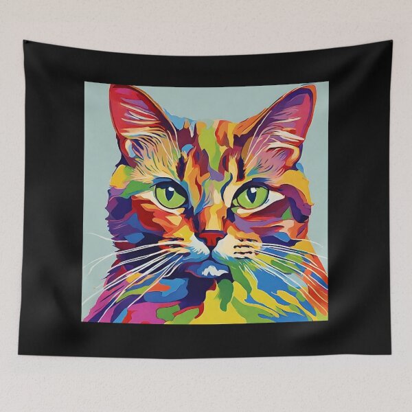 Item preview, fauvism style art cats 2024 pt6 designed and sold by cloudzer0000.