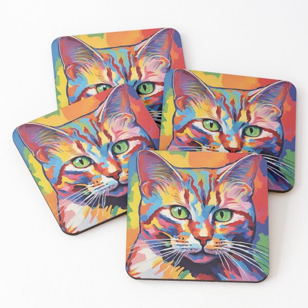Item preview, fauvism style art cats 2024 pt7 designed and sold by cloudzer0000.