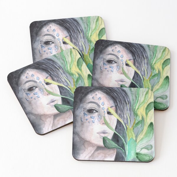 Item preview, The Mermaid's Eyes - Mystical Ocean Art Printermaid's Eye print designed and sold by lloreleya.