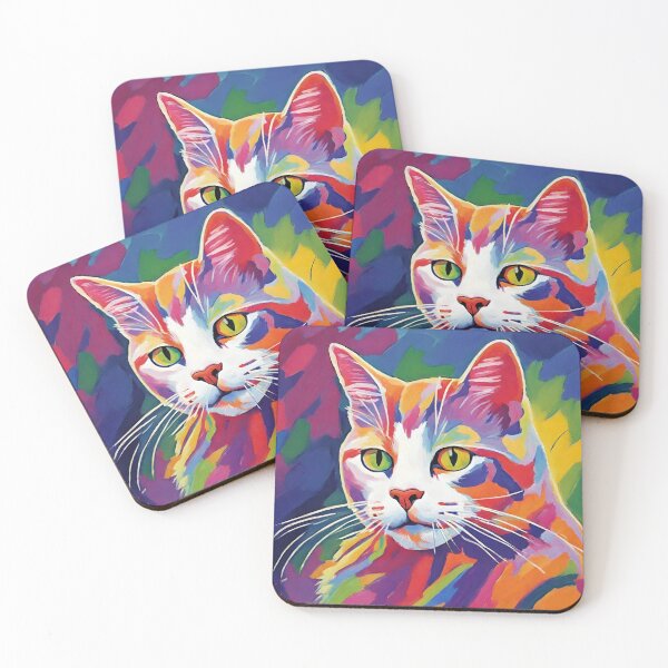 Item preview, fauvism style art cats 2024 pt8 designed and sold by cloudzer0000.
