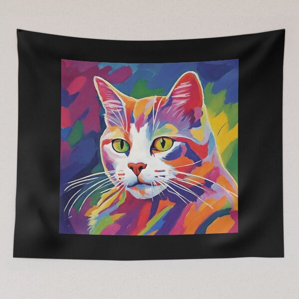 Item preview, fauvism style art cats 2024 pt8 designed and sold by cloudzer0000.