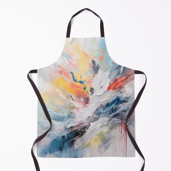 Item preview, Abstract painting with strokes of paint and putty designed and sold by evk-art.