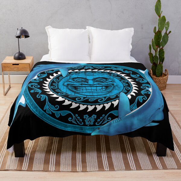 Item preview, Blue Shark Tiki Sun designed and sold by NicGrayGraphic.