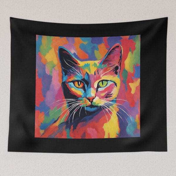 Item preview, fauvism style art cats 2024 pt9 designed and sold by cloudzer0000.