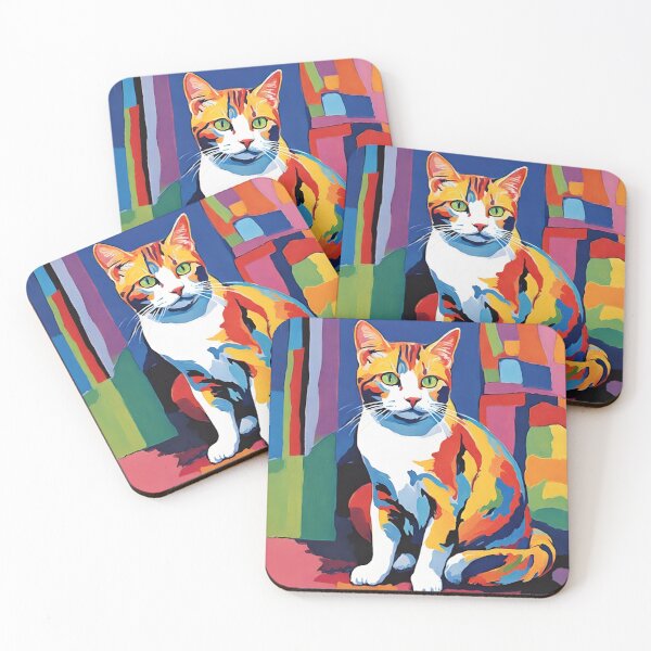 Item preview, fauvism style art cats 2024 pt10 designed and sold by cloudzer0000.