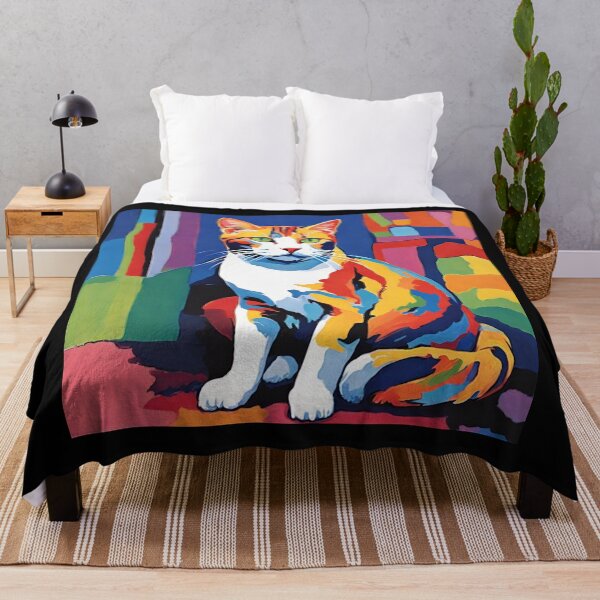 Item preview, fauvism style art cats 2024 pt10 designed and sold by cloudzer0000.