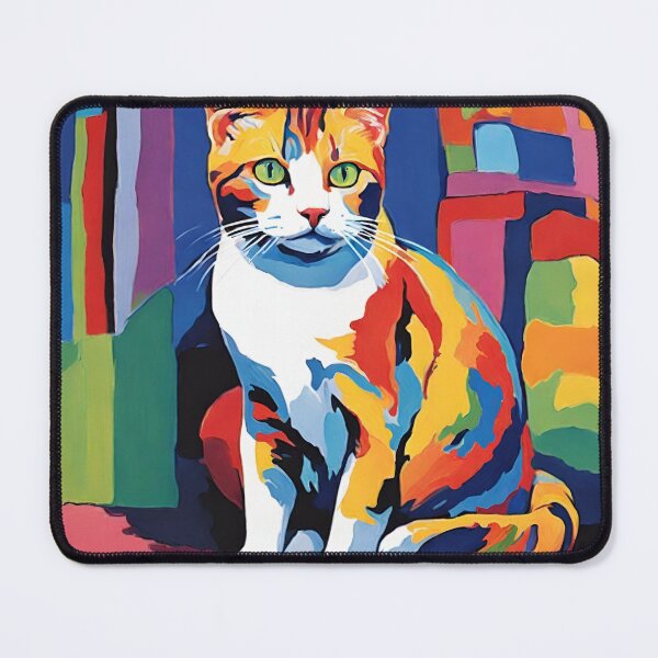Item preview, fauvism style art cats 2024 pt10 designed and sold by cloudzer0000.
