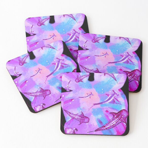 Item preview, Pink purple underwater sharks designed and sold by drp24.