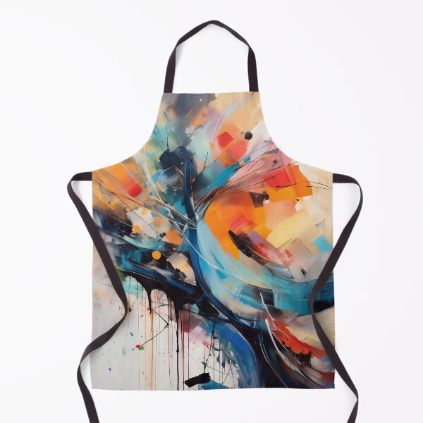 Item preview, Abstract painting with strokes of paint and putty designed and sold by evk-art.