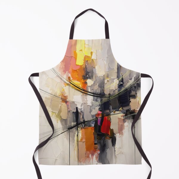 Item preview, Abstract painting with strokes of paint and putty designed and sold by evk-art.
