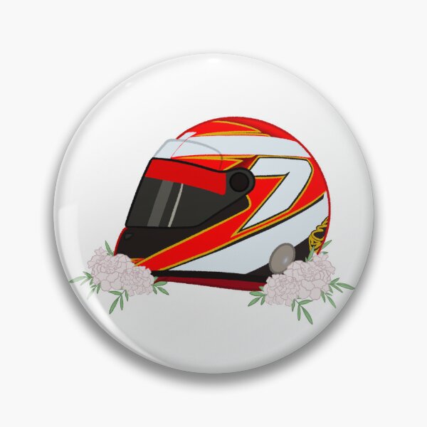 Item preview, Kimi Raikkonen 2014 Helmet With Flowers  designed and sold by OriDraws.