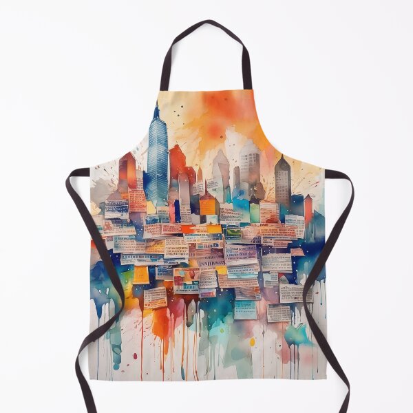 Item preview, Urban abstract collage with strokes of paint and putty designed and sold by evk-art.