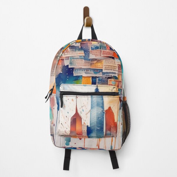 Item preview, Urban abstract collage with strokes of paint and putty designed and sold by evk-art.