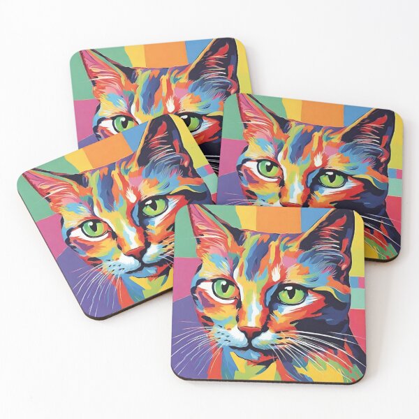 Item preview, fauvism style art cats 2024 pt11 designed and sold by cloudzer0000.