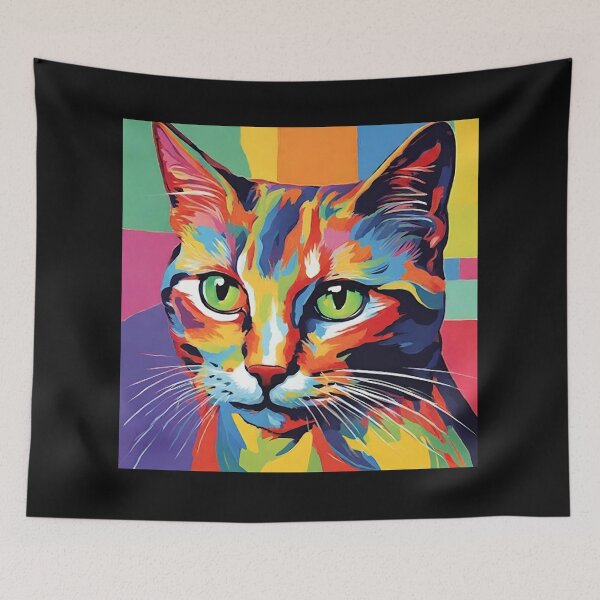 Item preview, fauvism style art cats 2024 pt11 designed and sold by cloudzer0000.