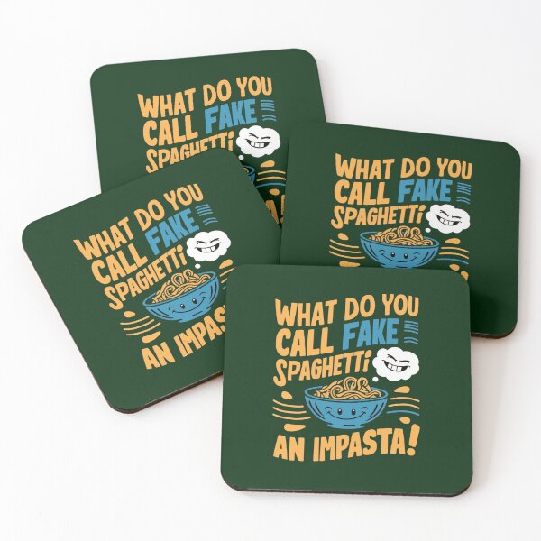 Item preview, Dad joke: What do you call fake spaghetti? An impasta! designed and sold by Rajasekar.