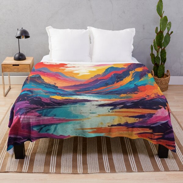 Item preview, Beautiful Abstract Scenery painting print design  designed and sold by Anshu3813.