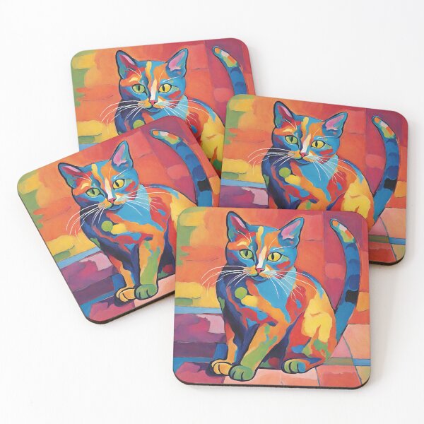 Item preview, fauvism style art cats 2024 pt12 designed and sold by cloudzer0000.