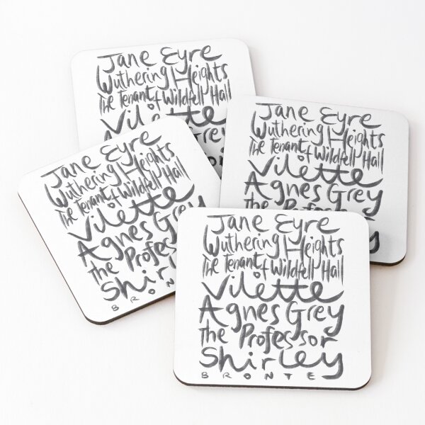 Item preview, Bronte Sisters Novels Calligraphy Typography designed and sold by louweasely.
