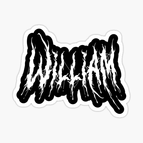 Item preview, William Brutal Name in White designed and sold by scorpiopanda.