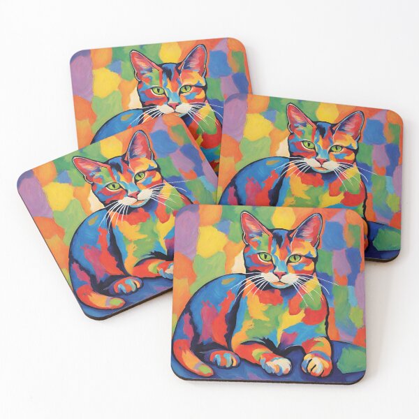 Item preview, Fauvism style art cats 2024 pt13 designed and sold by cloudzer0000.