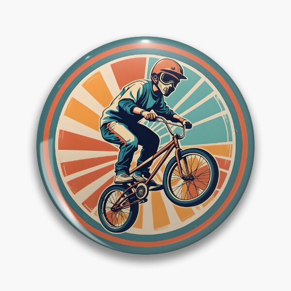Item preview, BMX Rider in a vintage graphic style designed and sold by Ameiva-Apparel.