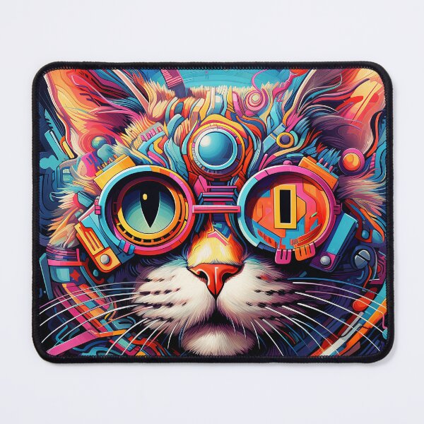 Item preview, Graphic steampunk cat designed and sold by KreaKat.