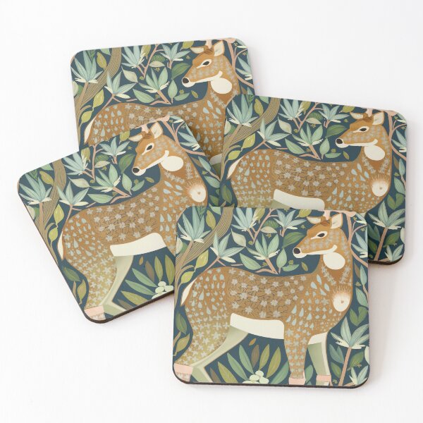 Item preview, William Morris Style Deer Artwork designed and sold by Tamas Das.