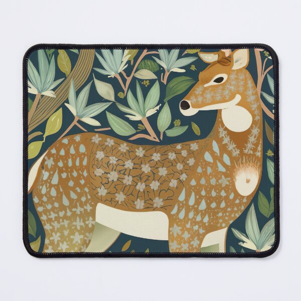 Item preview, William Morris Style Deer Artwork designed and sold by Tamas Das.