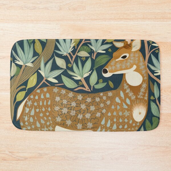 Item preview, William Morris Style Deer Artwork designed and sold by Tamas Das.