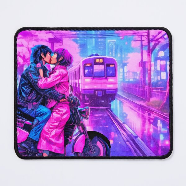 Item preview, Stay! Japanese Love Story / Train leaves without me (Pink Glitter Edition) designed and sold by asanaworld.