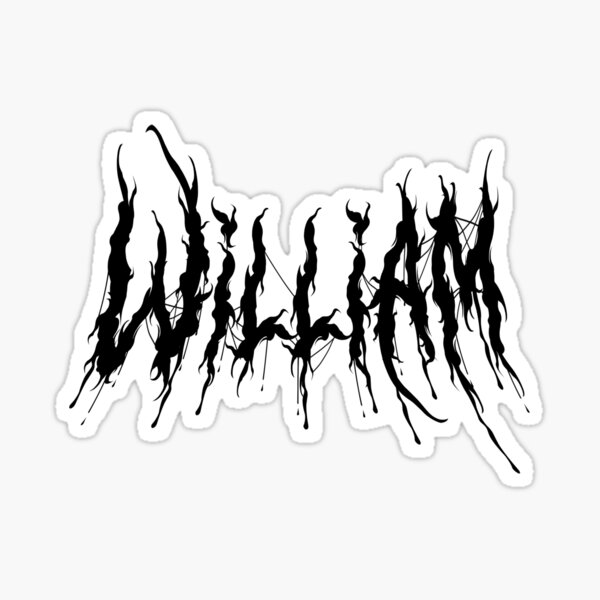 Item preview, William Brutal Name in Black designed and sold by scorpiopanda.