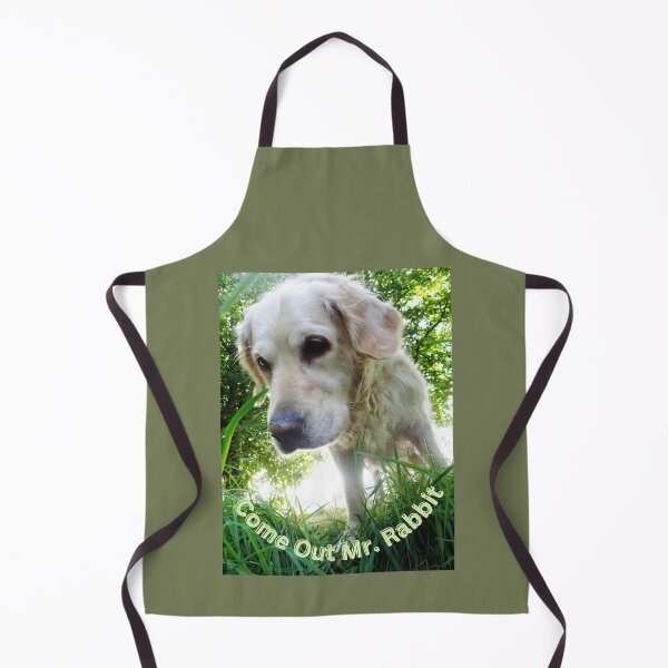 Item preview, Come Out Mr. Rabbit. Dog at Rabbit hole designed and sold by Bagsyrose.