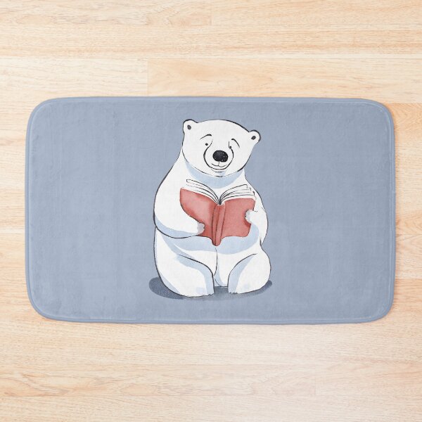 Item preview, Polar Bear Reading Book designed and sold by FarmOfCuties.