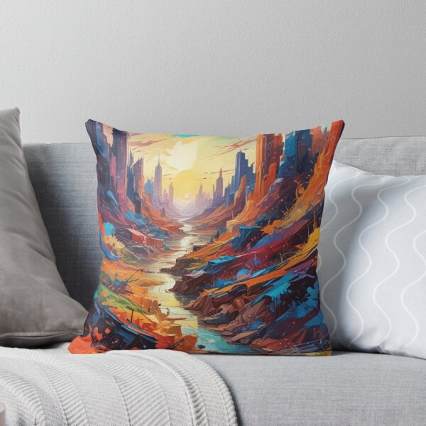 Item preview, Beautiful Abstract Scenery painting print design designed and sold by Anshu3813.