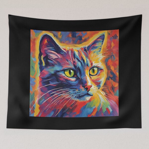 Item preview, Fauvism style art cats 2024 pt14 designed and sold by cloudzer0000.