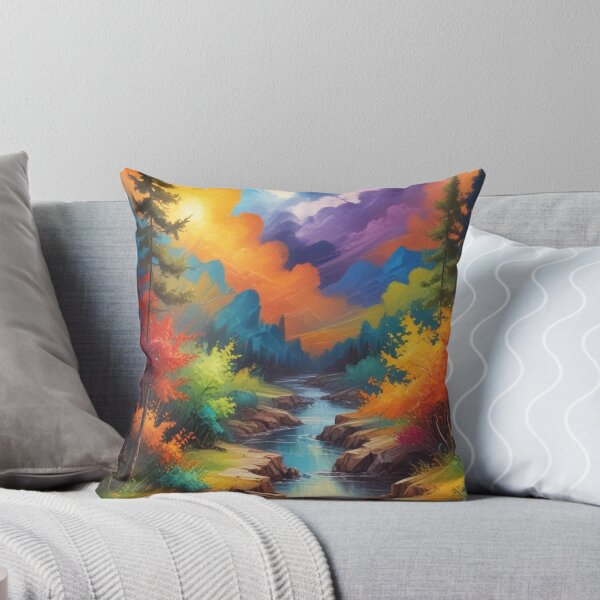 Item preview, Beautiful Abstract Scenery painting artwork print design  designed and sold by Anshu3813.