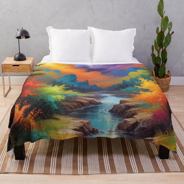 Item preview, Beautiful Abstract Scenery painting artwork print design  designed and sold by Anshu3813.