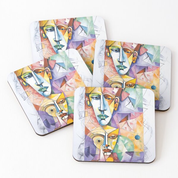 Aperçu de l'œuvre Portrait cubisme A28 créée et vendue par ATartelin.