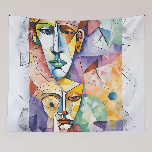 Aperçu de l'œuvre Portrait cubisme A28 créée et vendue par ATartelin.