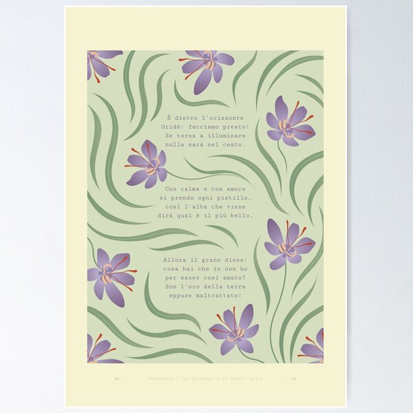 Item preview, Illustrated Poem 'Saffron and Wheat' (Part 2/3) designed and sold by Pictaleart.