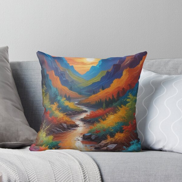 Item preview, Beautiful Abstract Scenery painting artwork print design designed and sold by Anshu3813.