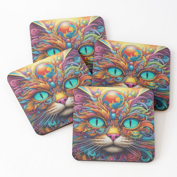 Item preview, Graphic cat wallpaper designed and sold by KreaKat.