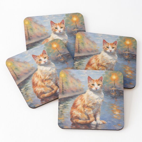 Item preview, impressionism style art cats 2024  designed and sold by cloudzer0000.