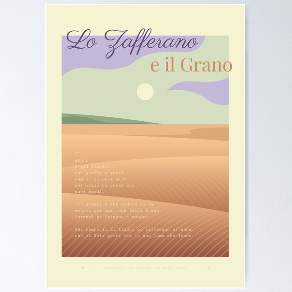 Item preview, Illustrated Poem 'Saffron and Wheat' (Part 1/3) designed and sold by Pictaleart.
