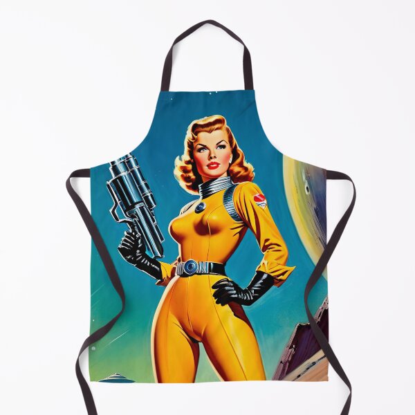 Item preview, 1950's Female Space Cadet | Retro Artwork designed and sold by OrganicLights.