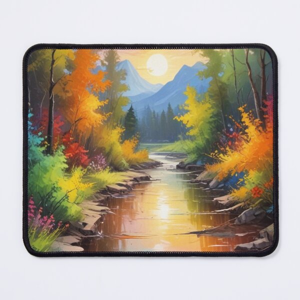Item preview, Beautiful Abstract Scenery painting artwork print design  designed and sold by Anshu3813.