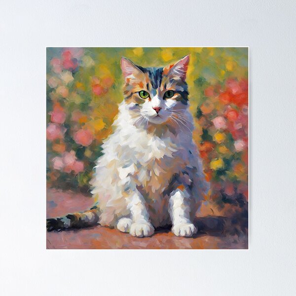 Item preview, Impressionism style art cats 2024 pt2  designed and sold by cloudzer0000.