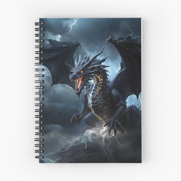 Item preview, Thunderous Majesty: Storm Dragon Soaring Through the Skies designed and sold by MysticFable.