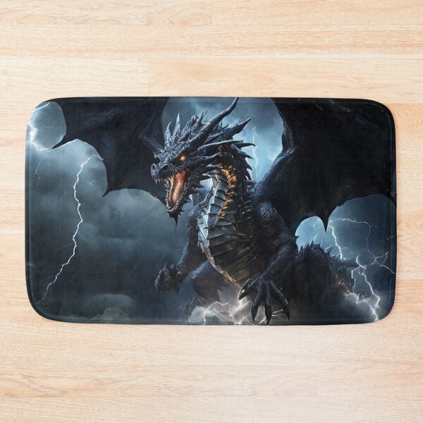 Item preview, Thunderous Majesty: Storm Dragon Soaring Through the Skies designed and sold by MysticFable.
